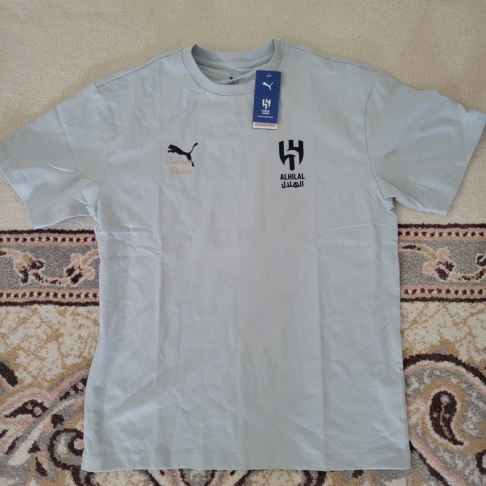 Puma Light Blue Al Hilal Short Sleeve Crew T-Shirt